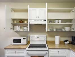 interior shot of a clean kitchen